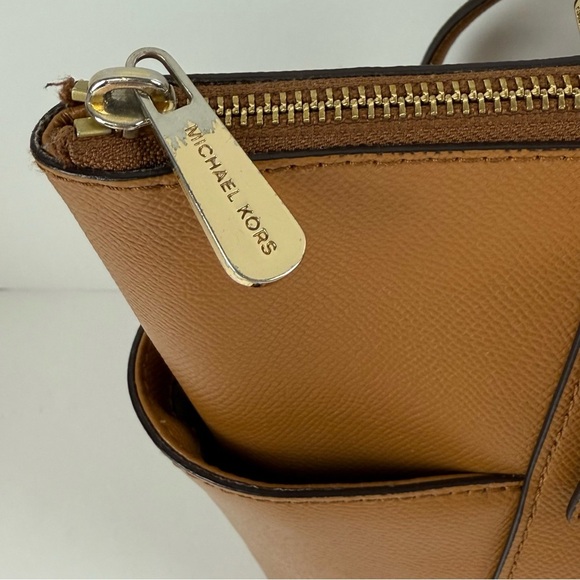 Michael Kors Purse Womens Large Brown Saffiano Leather Tote Bag - Picture 6 of 13